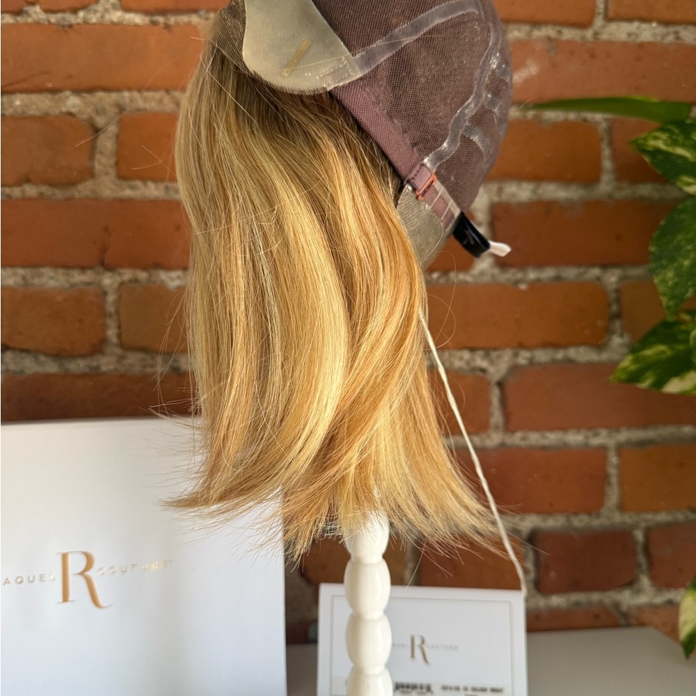 SAVOIR FAIRE Remy Human Hair Wig RAQUEL WELCH HandTied+Lace SS14/88 Golden Wheat - Picture 5 of 9